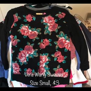 Vera Wang Quarter Sleeve Sweater, Size Small